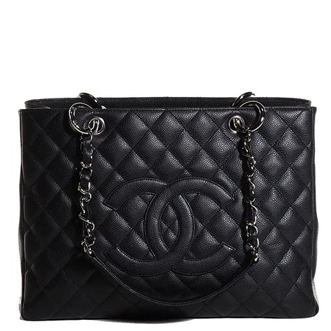 chanel tote quilted|chanel caviar shopping tote price.